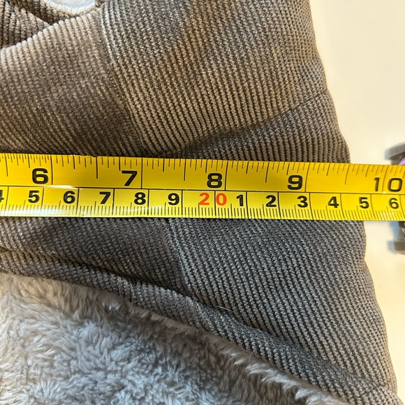 Gray Corduroy Dog Coat with Fleece Lining | Small | Cozy Winter Jacket - Picture 7 of 7